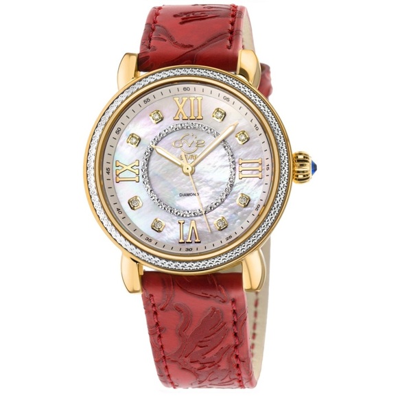 GV2 9866 Women's Marsala Swiss Quartz Diamond Watch - Picture 1 of 9